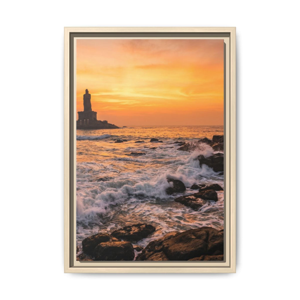Framed Matte Canvas - Majestic Golden Coast