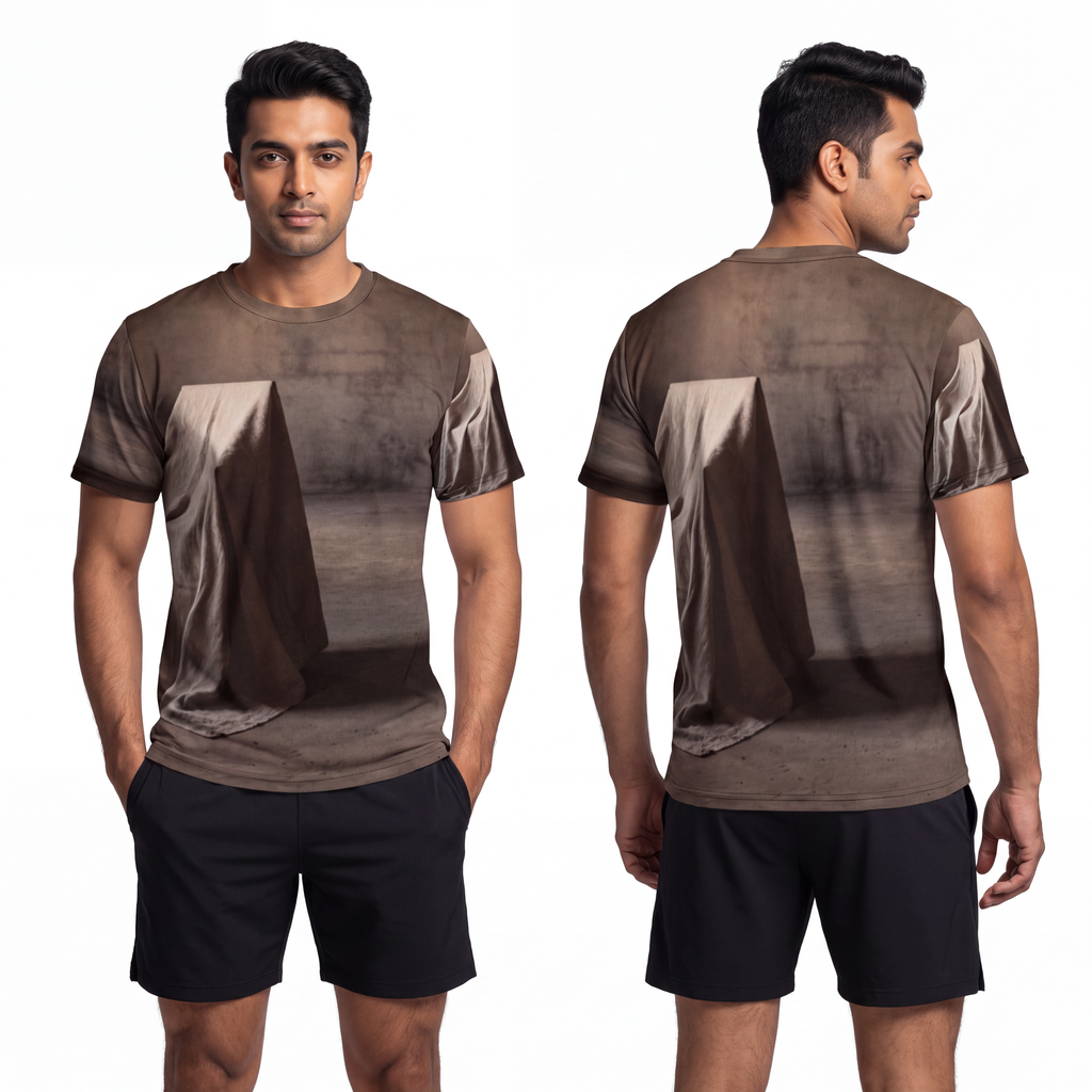 Men's Unisex Cut & Sew Tee - Silent Chamber Shadowed Chair...