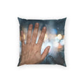Rainy Window Art Poly Velvet Pillow