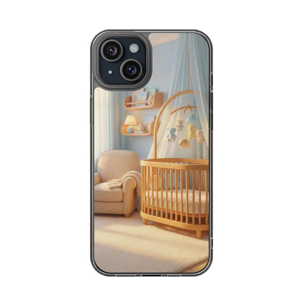 Clear Impact-Resistant Cases - Soft Blue Clear Phone Case...