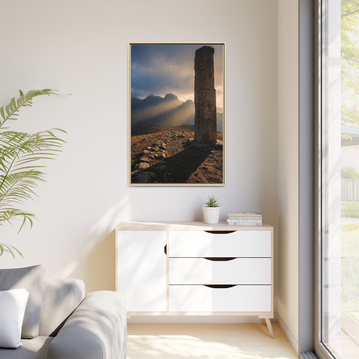 Matte Canvas, Framed - Mystic Monolith Ancient Persian... |...