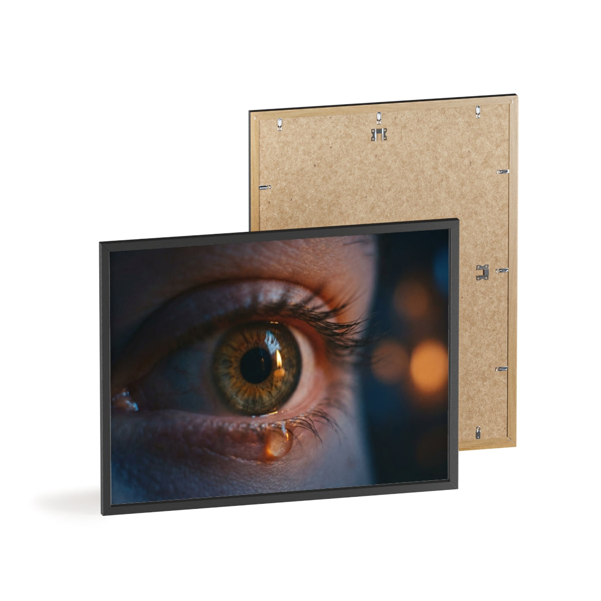 Poster mit Holzrahmen – Eye Art