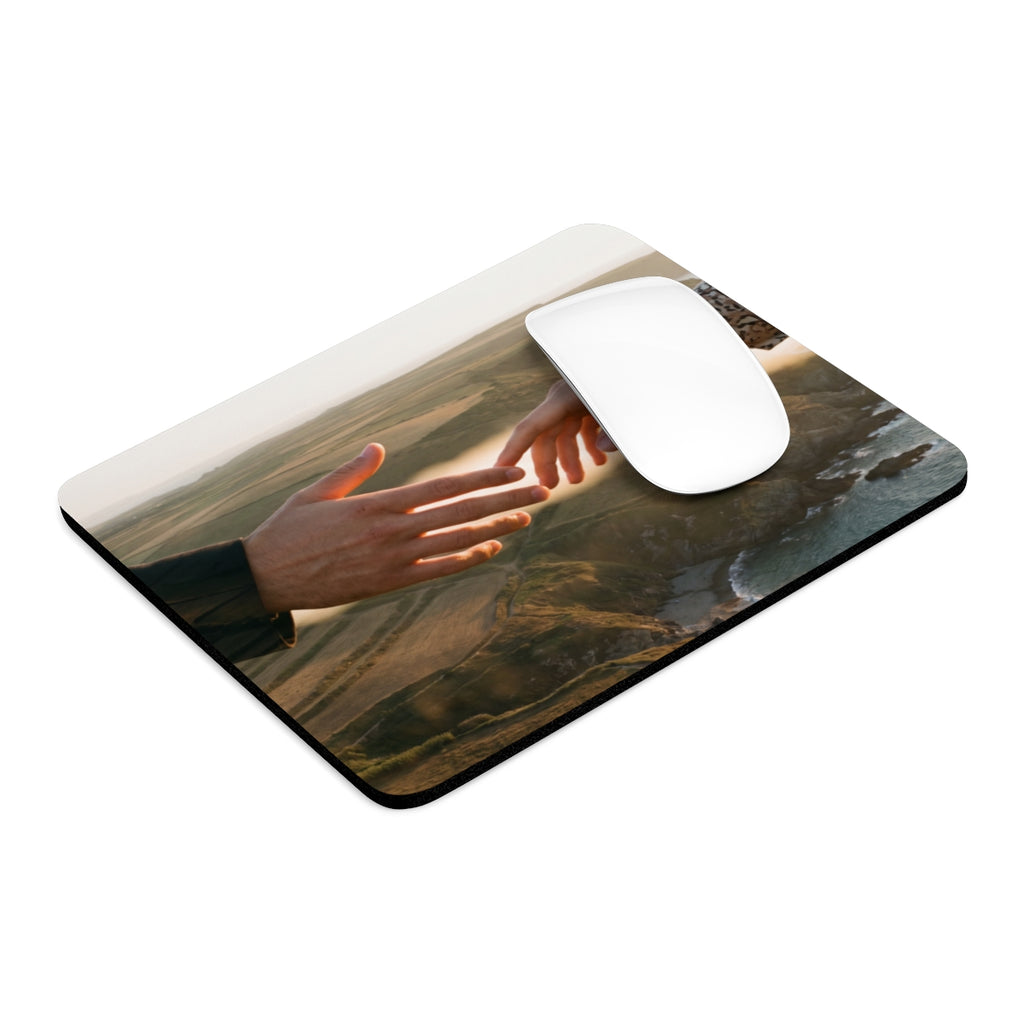 Mouse Pad - The Infinite Touch | Ethereal Coastal Art |...