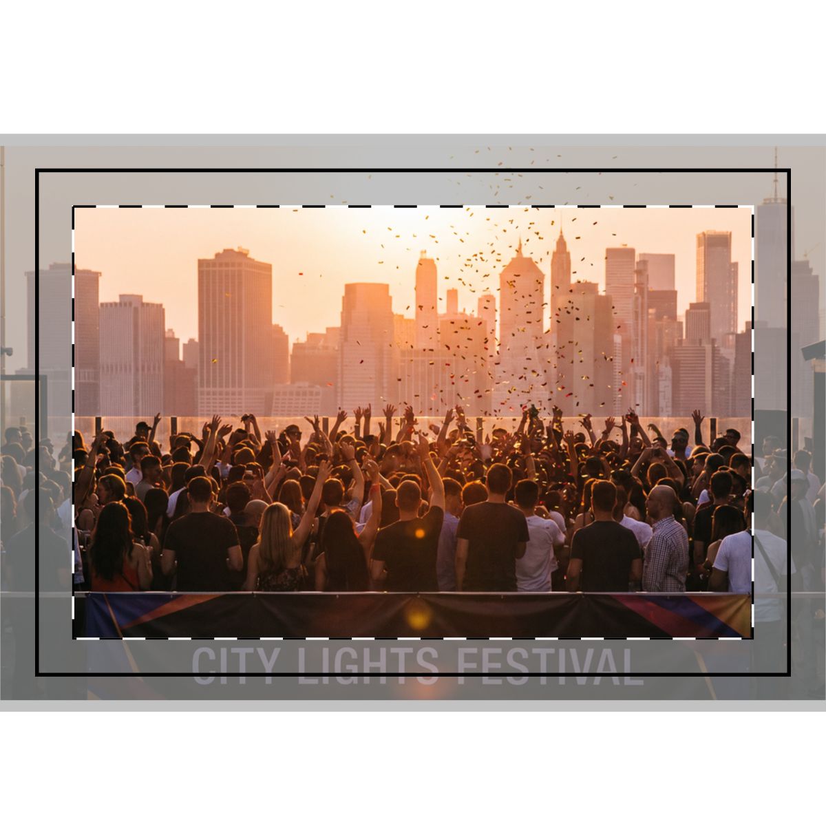 Hand Flag - City Lights Festival (1 & 5 pcs) | Echovira...