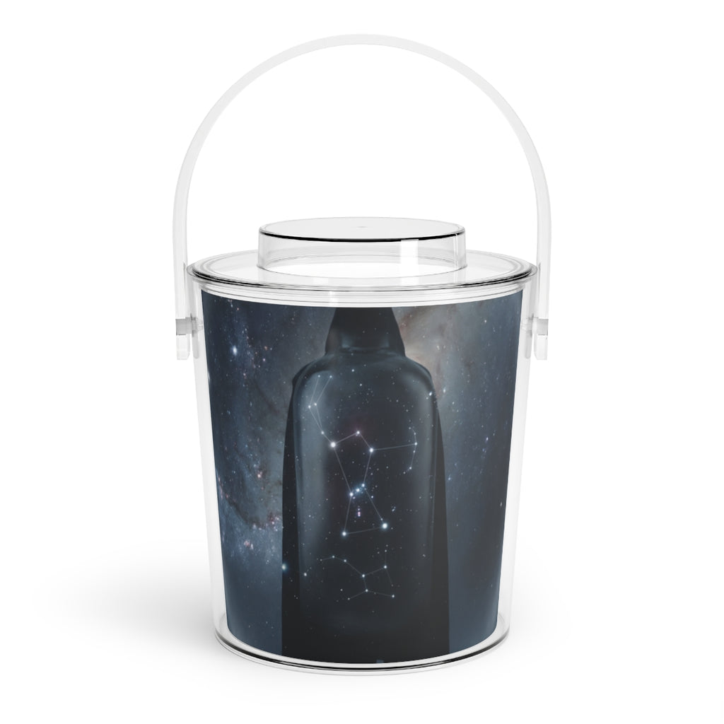Ice Bucket with Tongs - Cosmic Starry Night | Echovira...