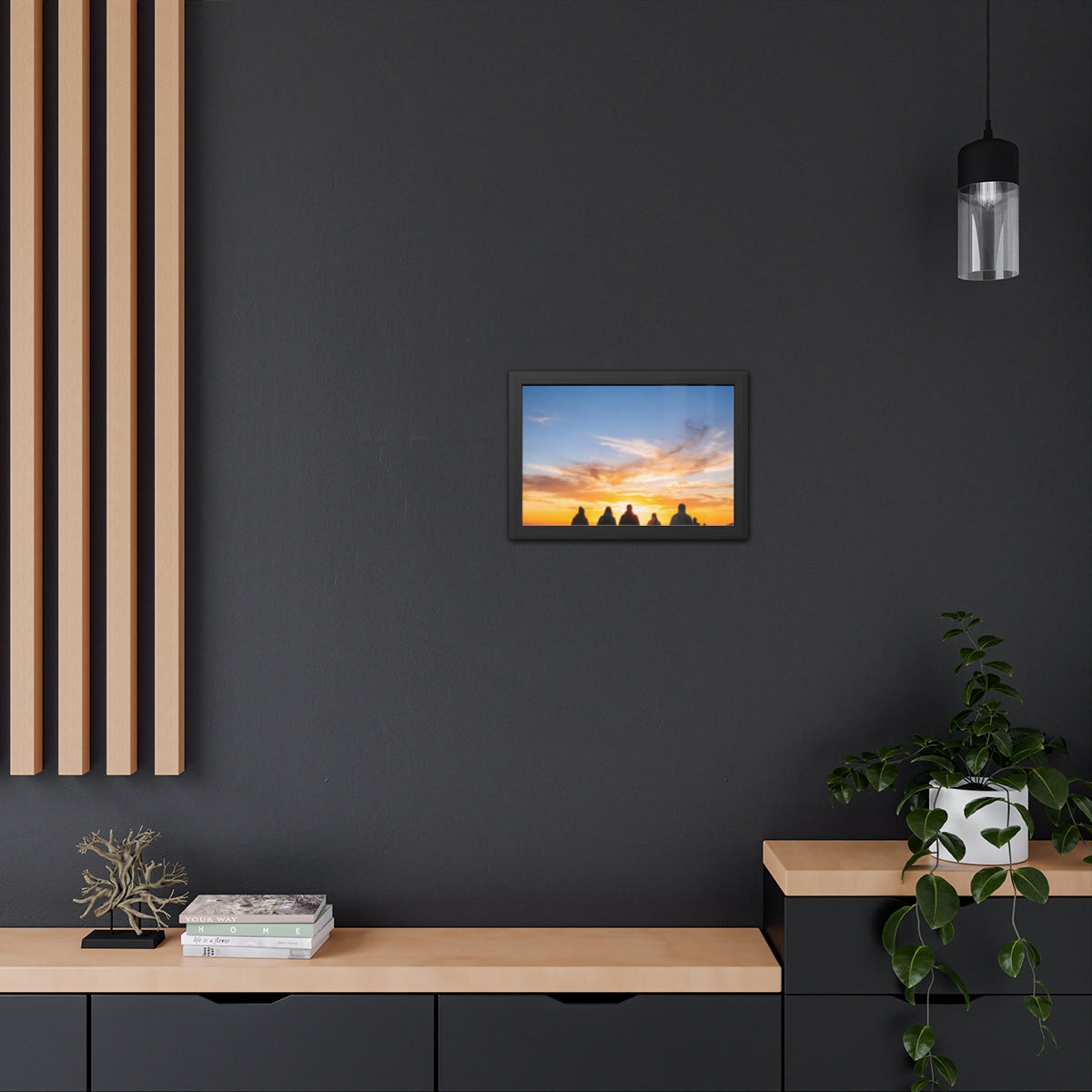 Framed Poster - Sunset Silhouette