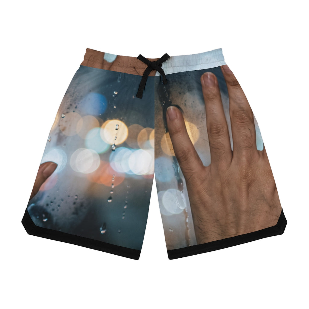 Men's Basketball Rib Shorts Rainy City Window