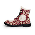 Men's Fur and Leather Boots Mandala Art