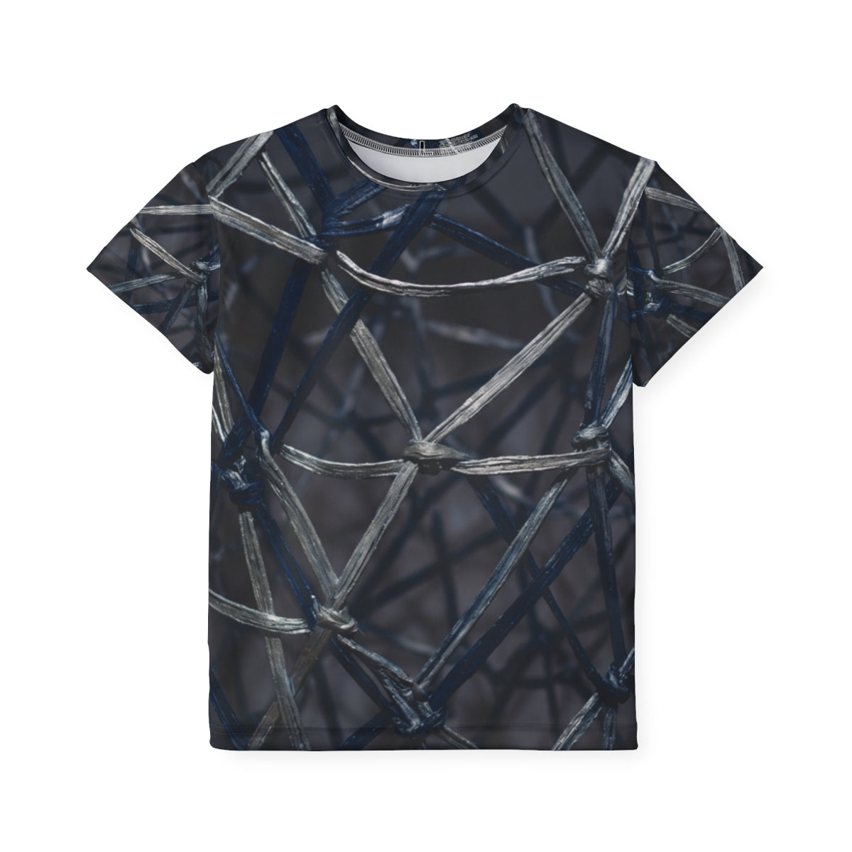 Kids Sports Jersey Abstract Woven Navy Art