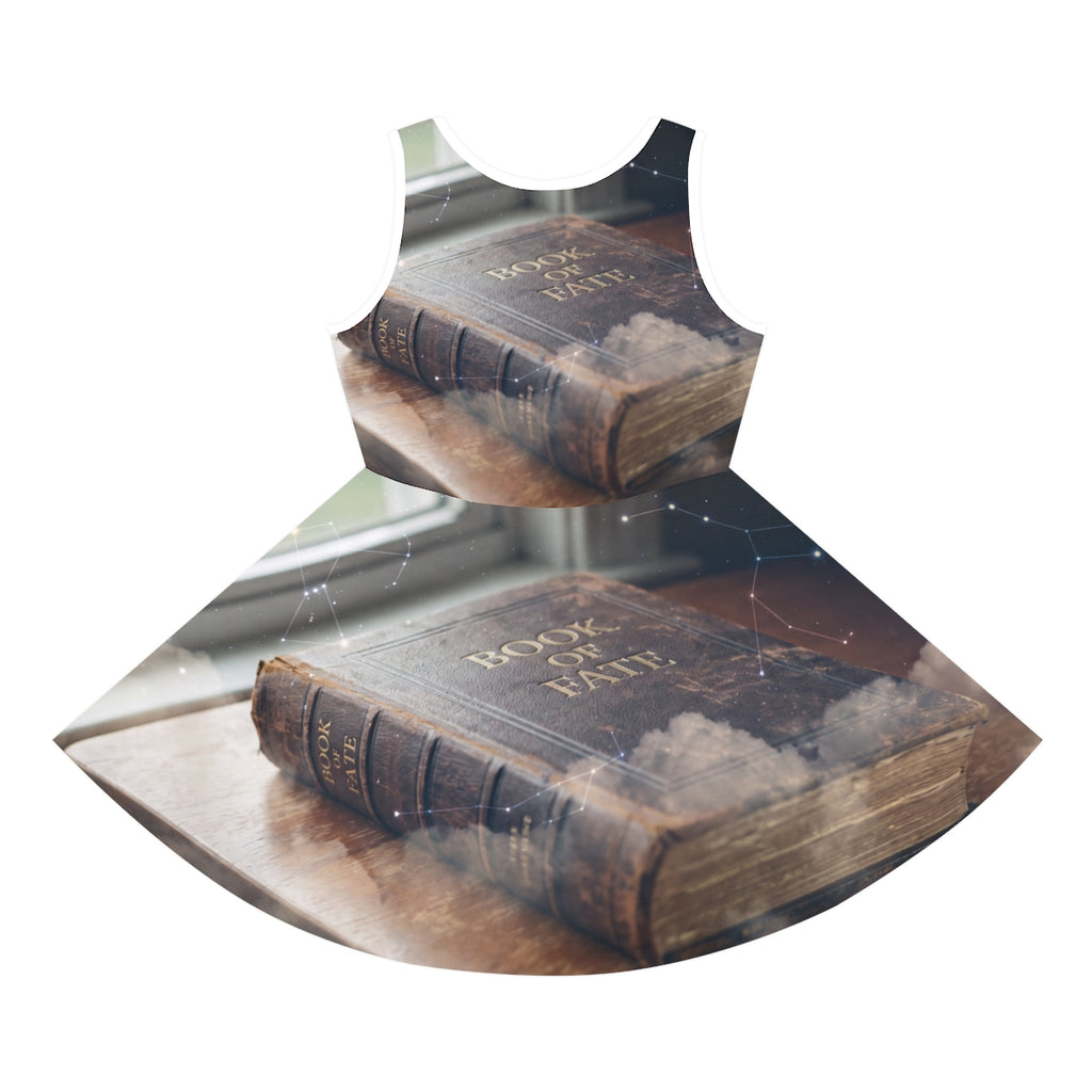 Girls' Sleeveless Sundress with Celestial Tome