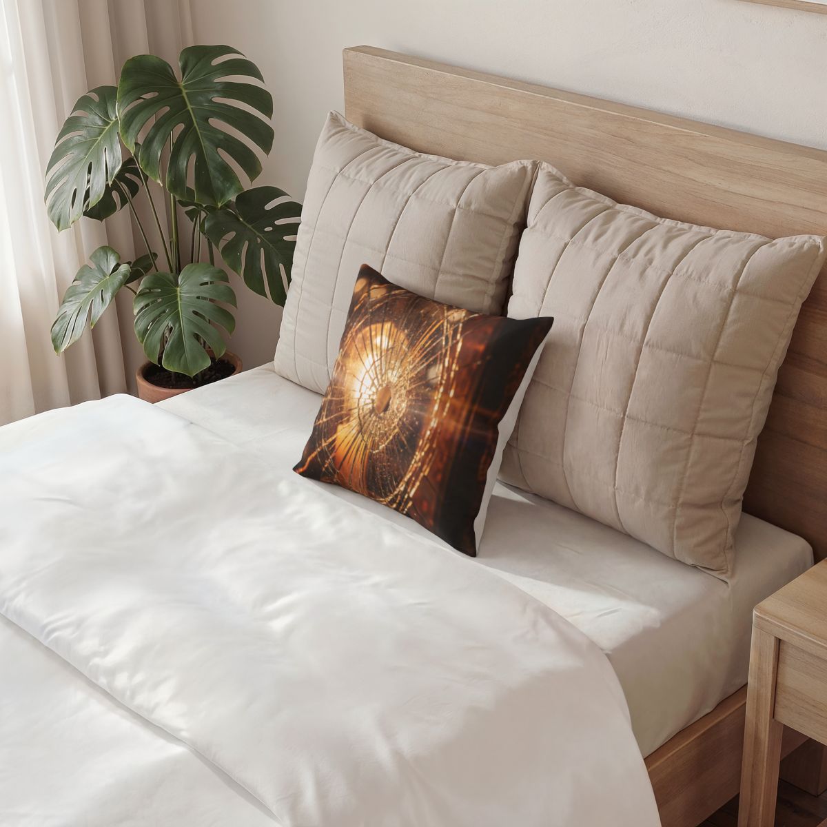 Poly Velvet Pillow - Cinematic Tension