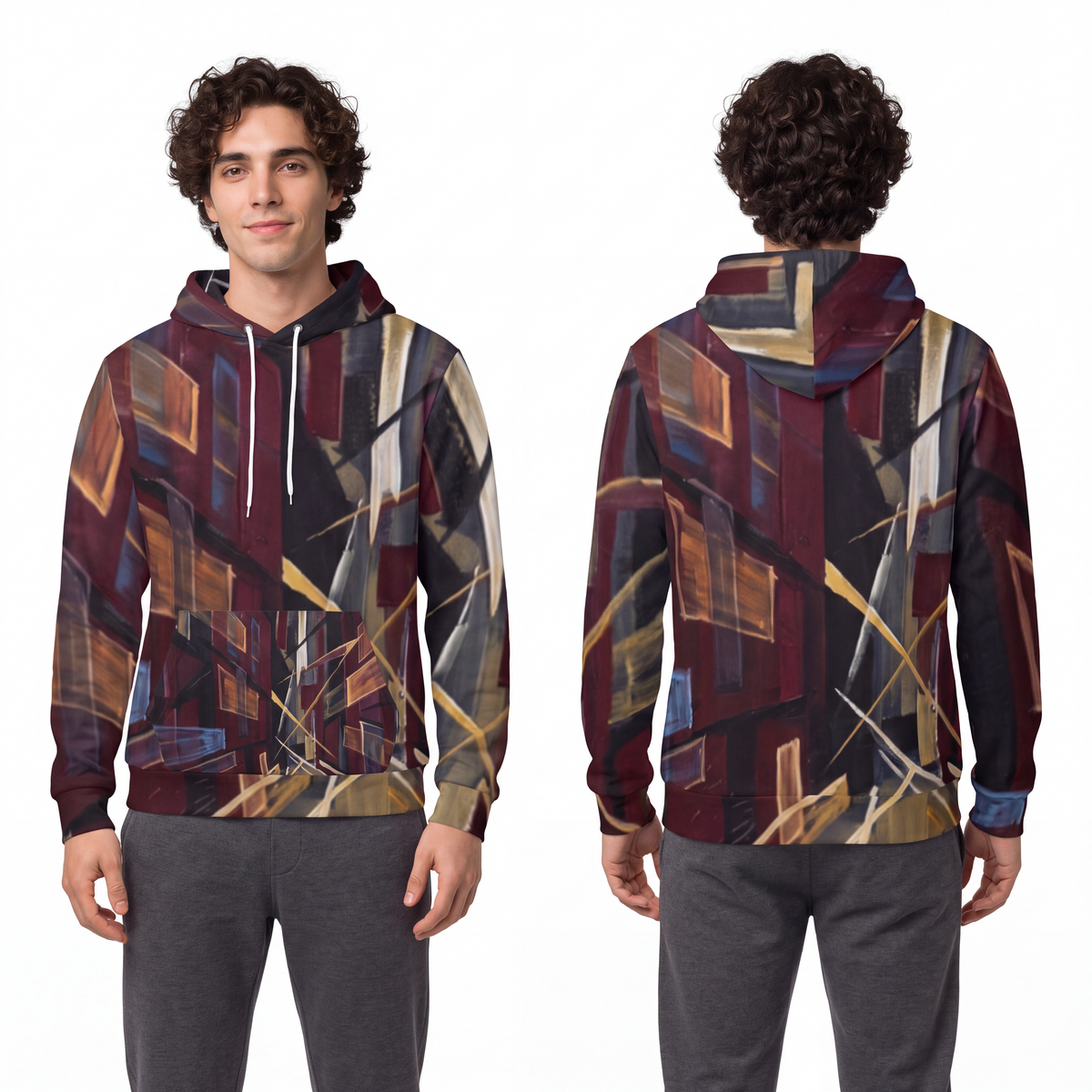 Men's Fashion Hoodie - Urban Perspective | Echovira Gallery