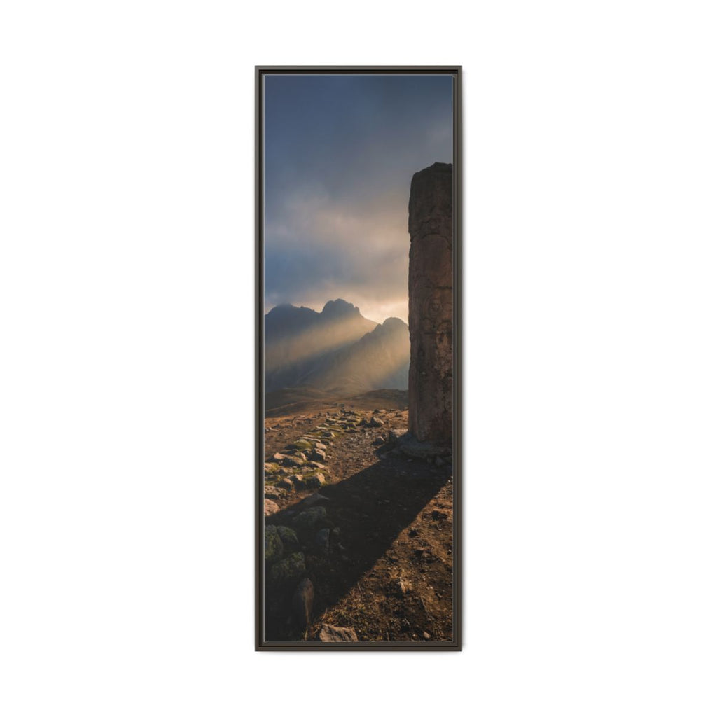 Framed Matte Canvas - Sun Peak