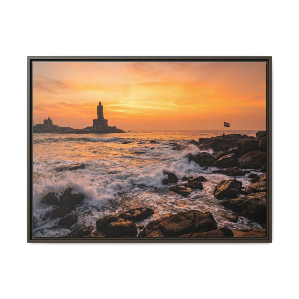 Framed Matte Canvas - Majestic Golden Coast