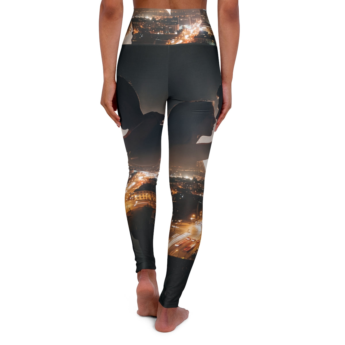 High Waisted Leggings - Midnight City Romance | Echovira...