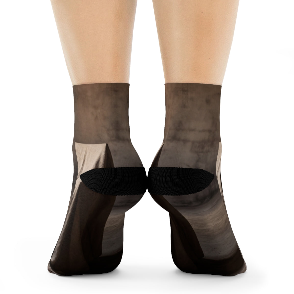 Crew Socks - Minimalist Architectural Shadows
