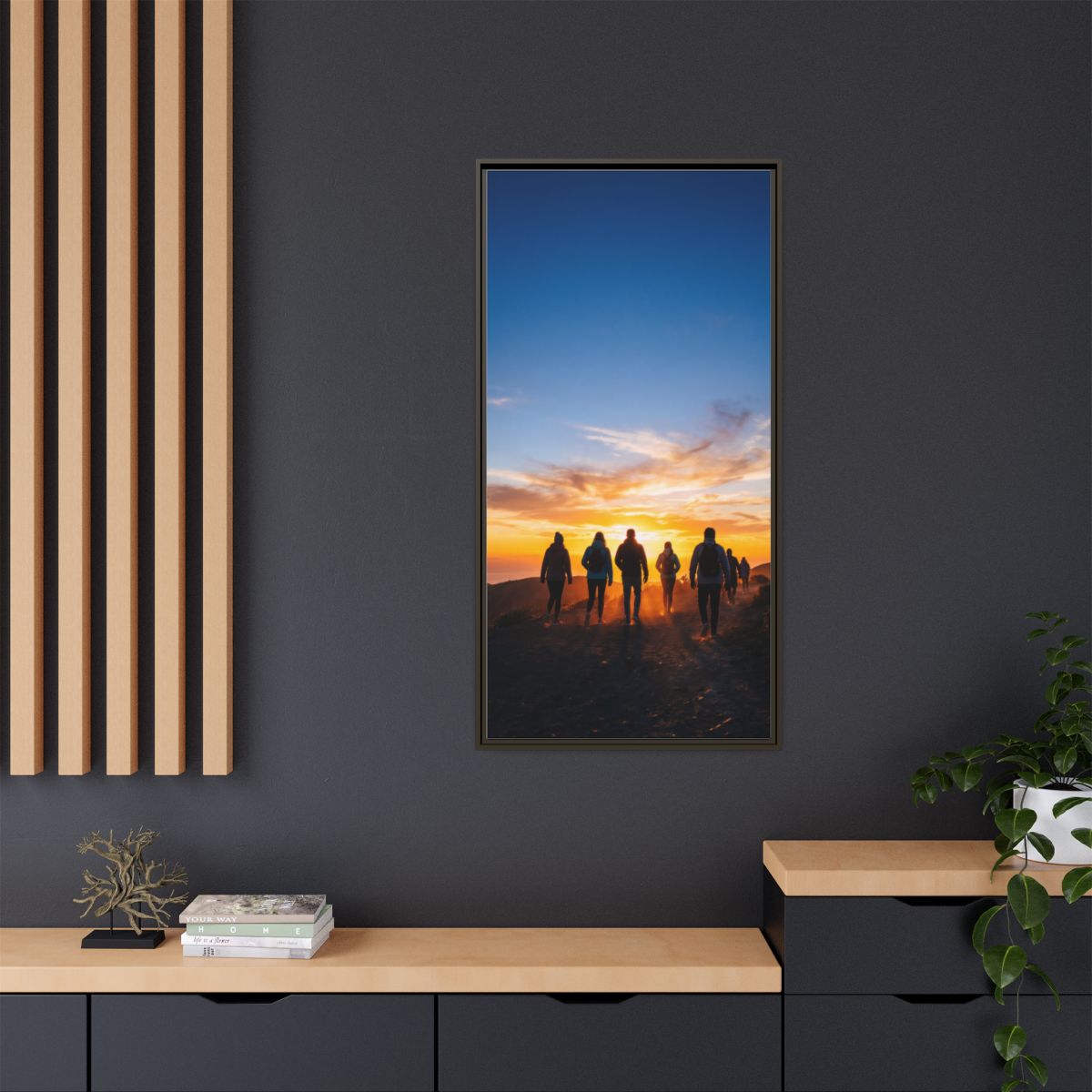 Matte Canvas, Framed - Epic Dawn Trek
