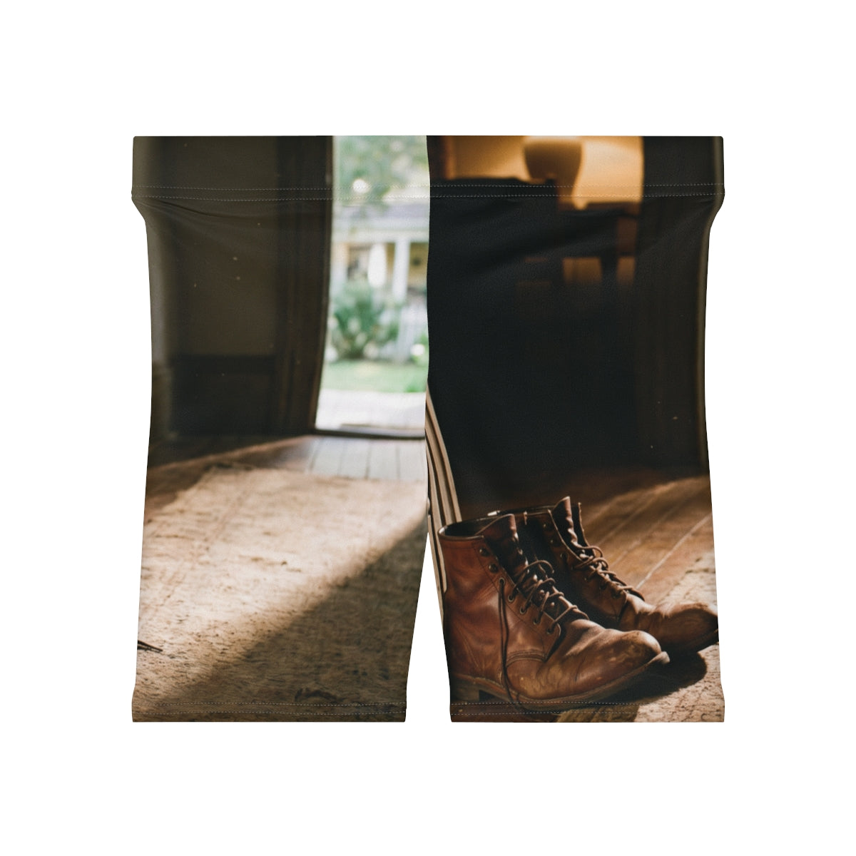 Women's Biker Shorts Vintage Leather Boots