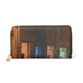 Zipper Wallet - Shadowed Alleyway Mystery Art Print |...