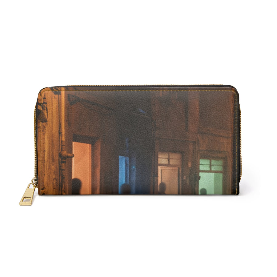 Zipper Wallet - Shadowed Alleyway Mystery Art Print