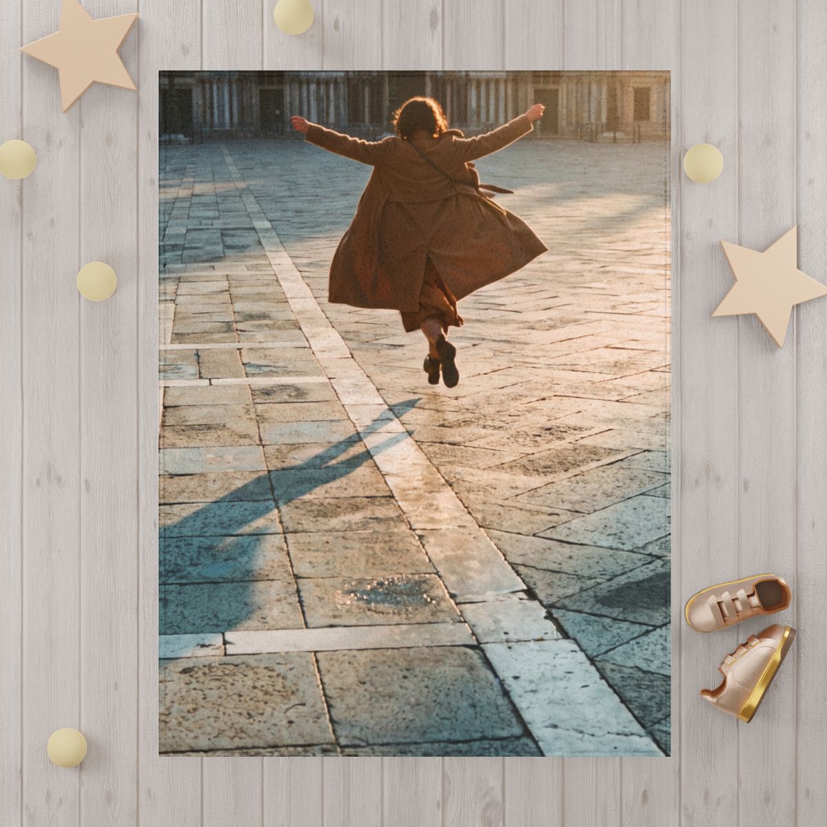 Italian Piazza Art Toddler Blanket