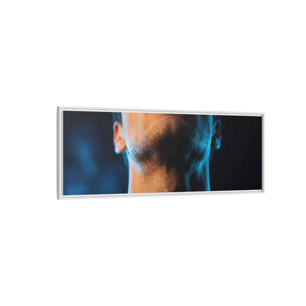 Framed Matte Canvas - Neon Pulse Core — White / 1.25"