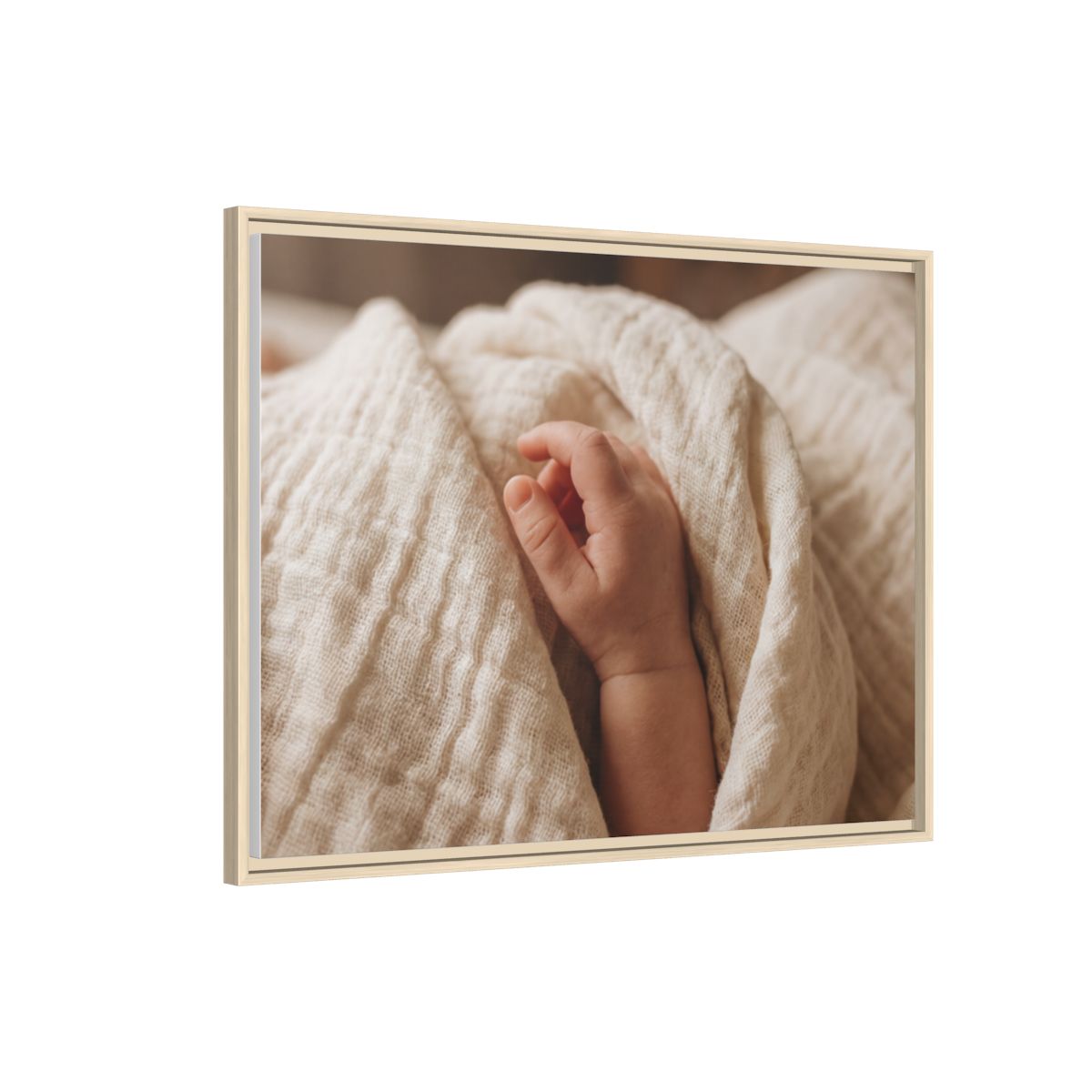 Framed Matte Canvas - Neutral Nursery — Natural / 1.25"