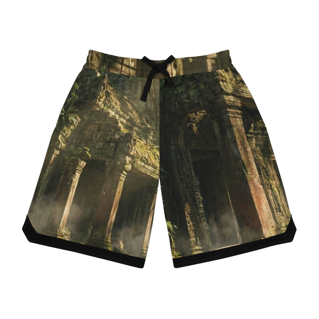 Basketball Rib Shorts - Sacred Haven | Echovira Gallery