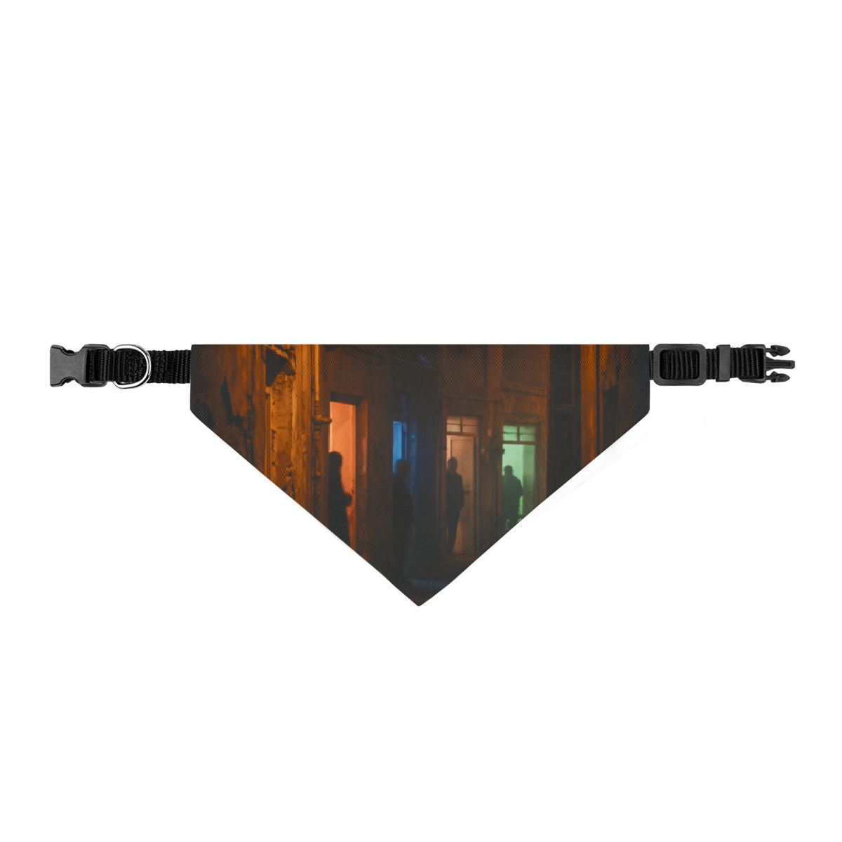 Clip-on Pet Bandana - Shadowed Alleyway Mystery Art Print |...