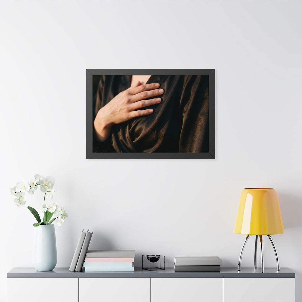 Framed Horizontal Poster - Sunset Satin — Black (14×11... |...