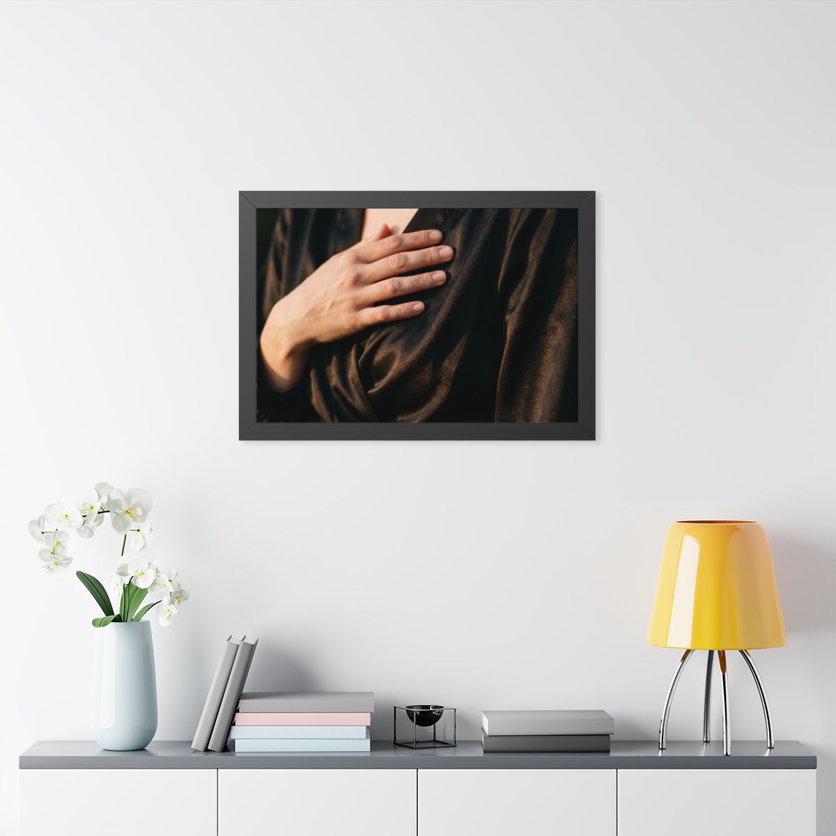 Framed Horizontal Poster - Sunset Satin — Black (14×11... |...