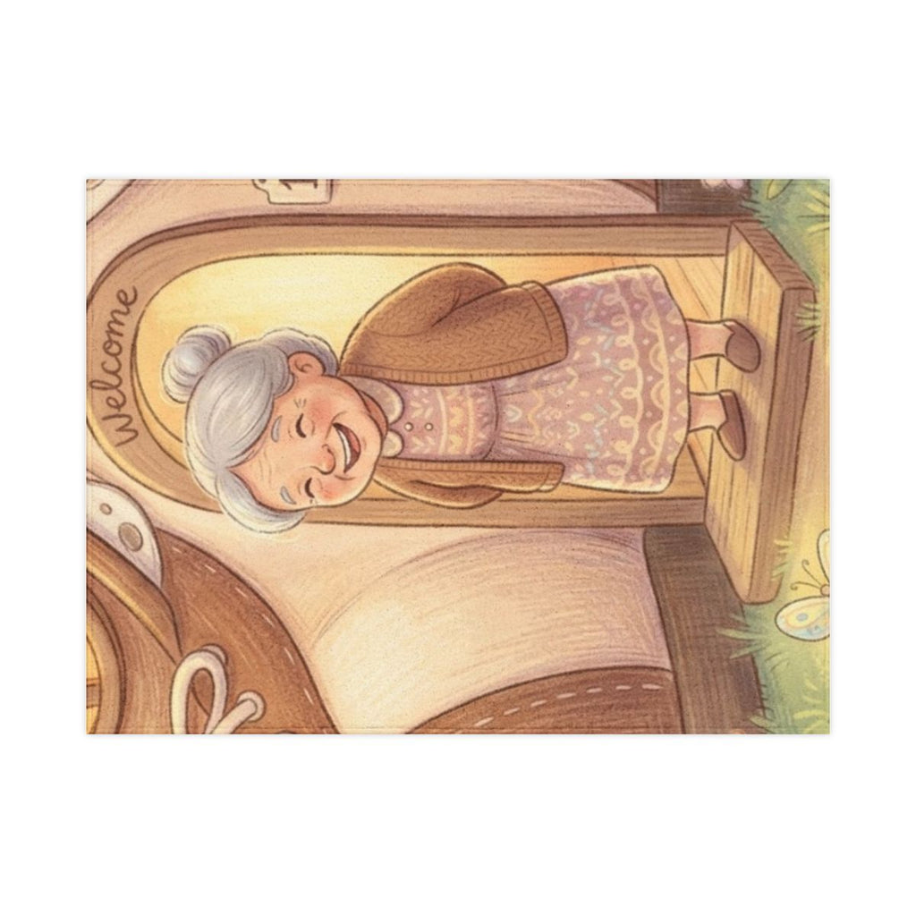 Toddler Blanket - Storybook Shoe Cottage | Echovira Gallery