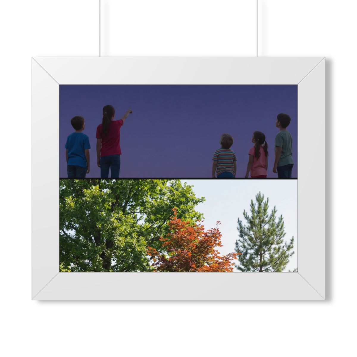 Framed Horizontal Poster - Stardust & Forest Discovery —......