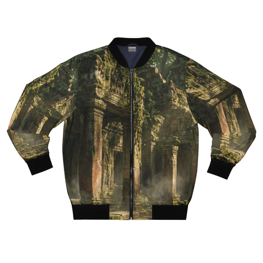 Men's Bomber Jacket - Mystic Sanctuary | Echovira Gallery