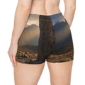 Women's Shorts - Mystic Monolith Ancient Persian Mountain......