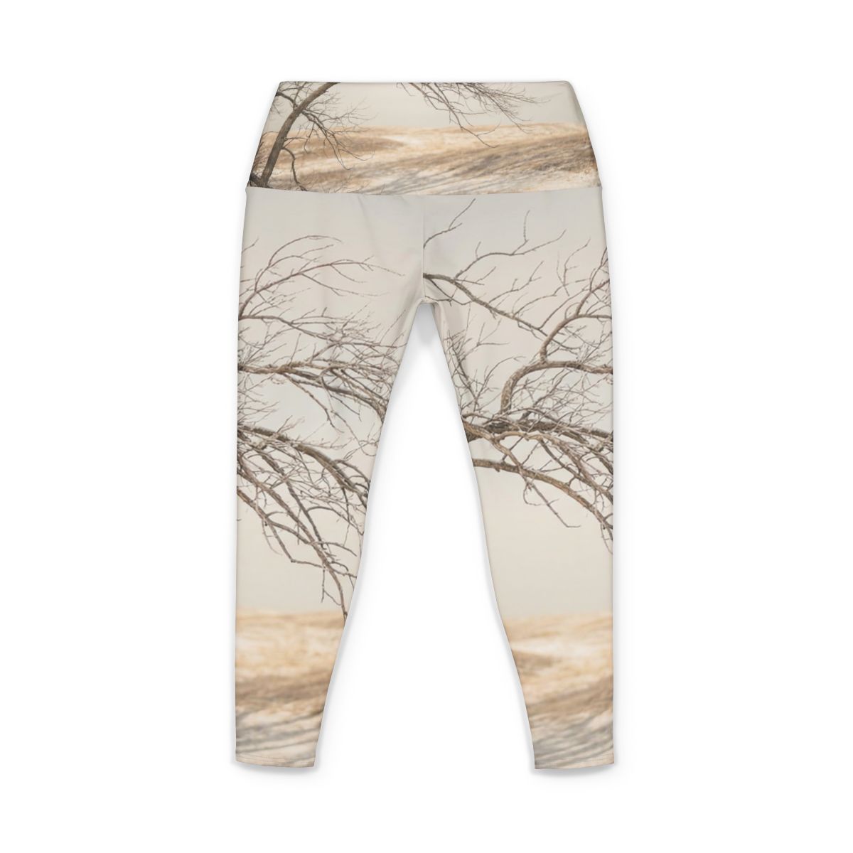 Women's Yoga Pants - Winter Branch Solitude Landscape |...