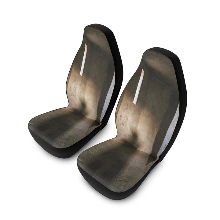 Polyester Car Seat Covers - Shadows of the Citadel moody architectural print