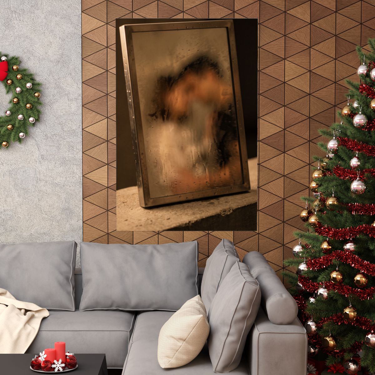 Matte Vertical Posters - Steamy Mirror Portrait Art - Warm...