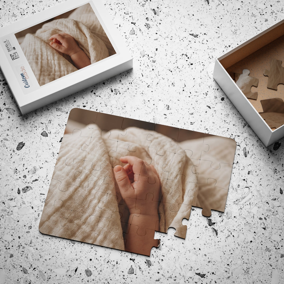Kids' Puzzle, 30-Piece - Gentle Newborn Hand in Soft... |...
