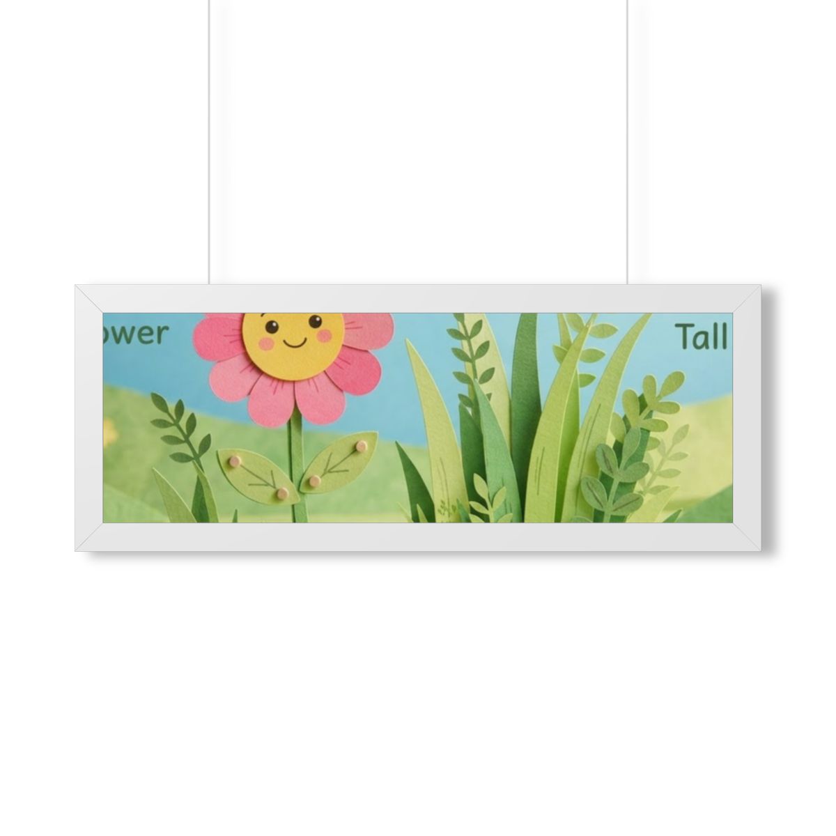 Framed Horizontal Poster - Meadow Vista — White (14×11... |...