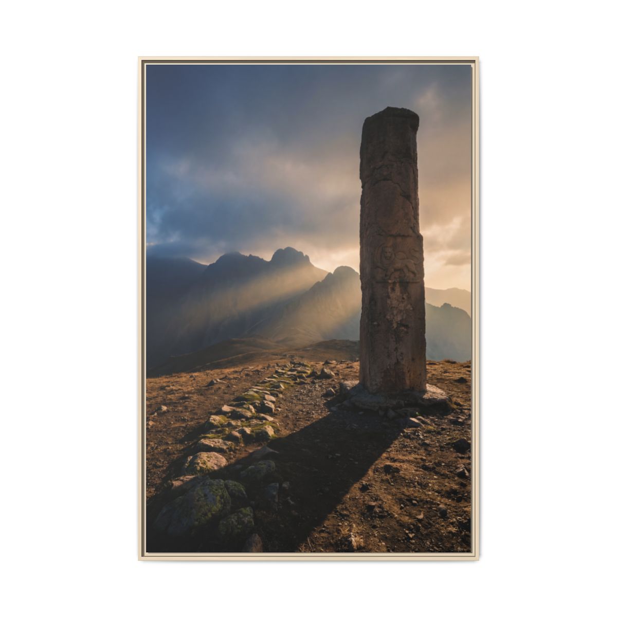 Framed Matte Canvas - Sun Peak