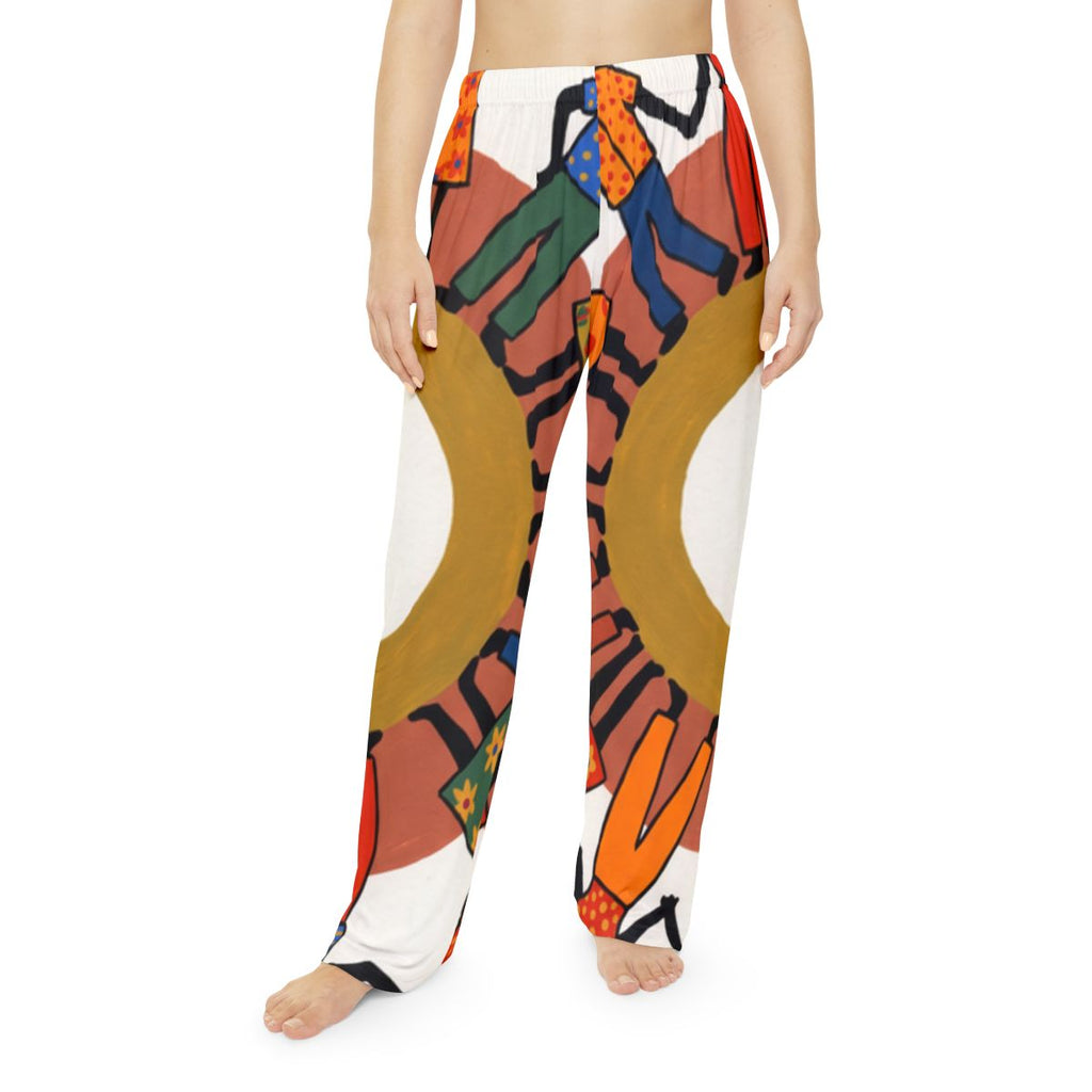 Women's Pajama Pants - Unity Mandala Folk Art | Echovira...
