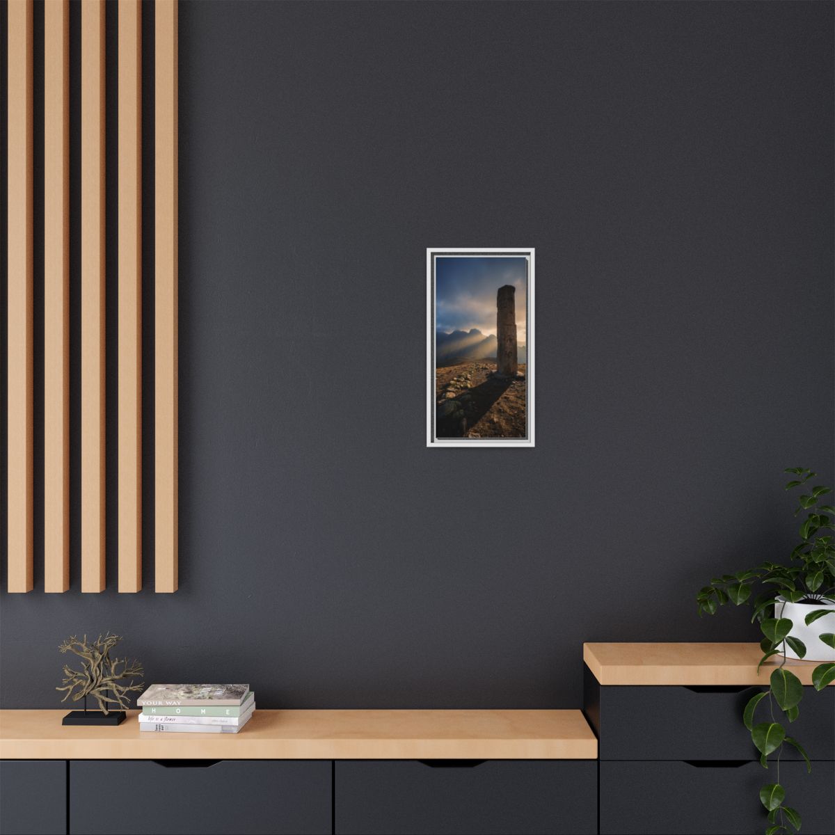 Framed Matte Canvas - Sun Peak