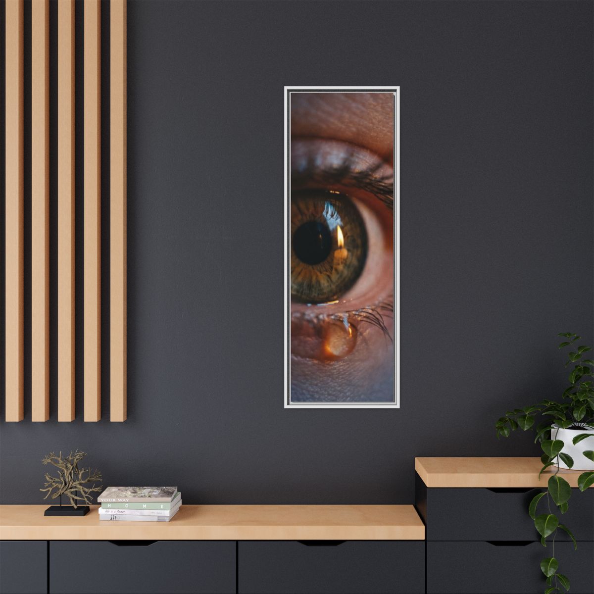 Matte Canvas, Framed - Luminous Tear