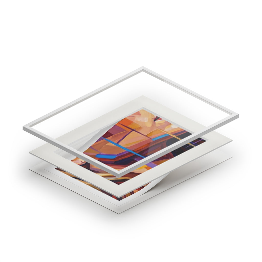 Fine Art Print with Frame - Shattered Elegance (14×11 &... |...