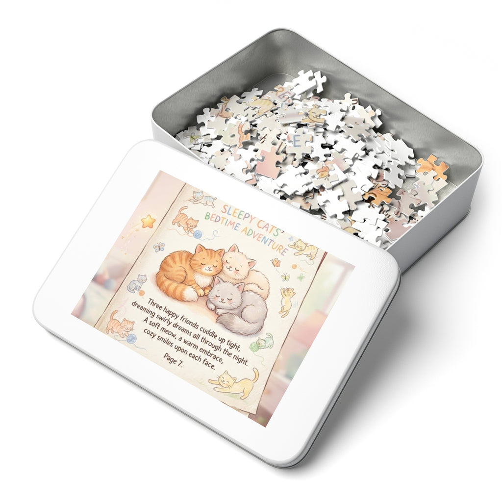 Jigsaw Puzzle with Tin - Sleepy Cats Tale (30, 110, 252... |...