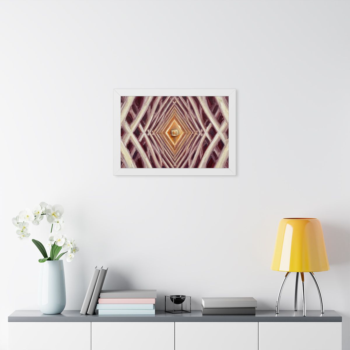 Framed Horizontal Poster - Infinite Arch — White (14×11... |...