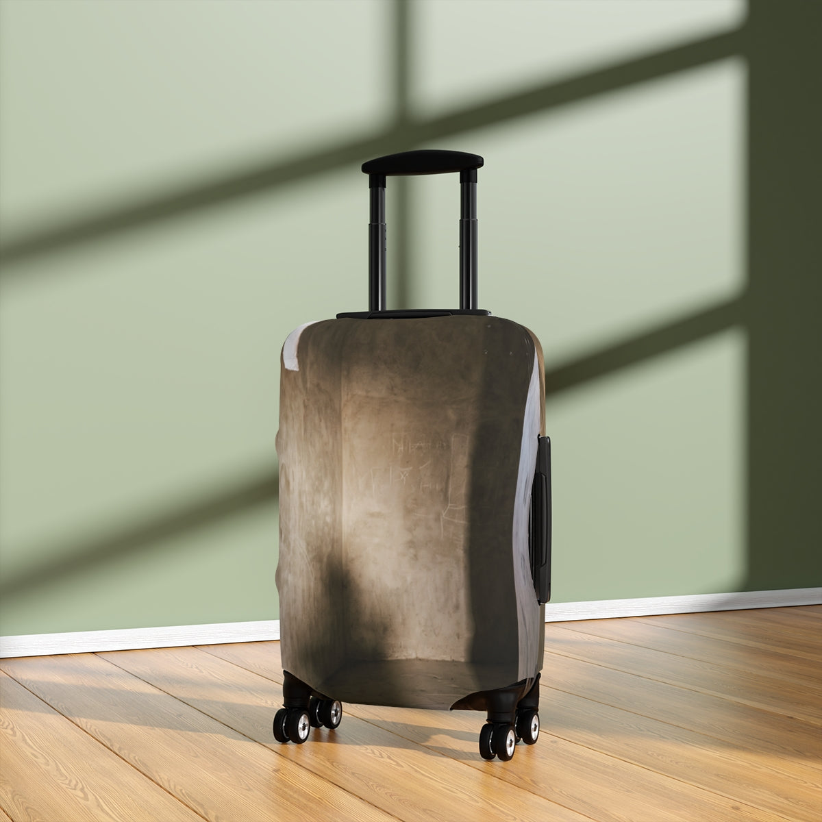 Luggage Cover - Shadows of the Citadel moody architectural...