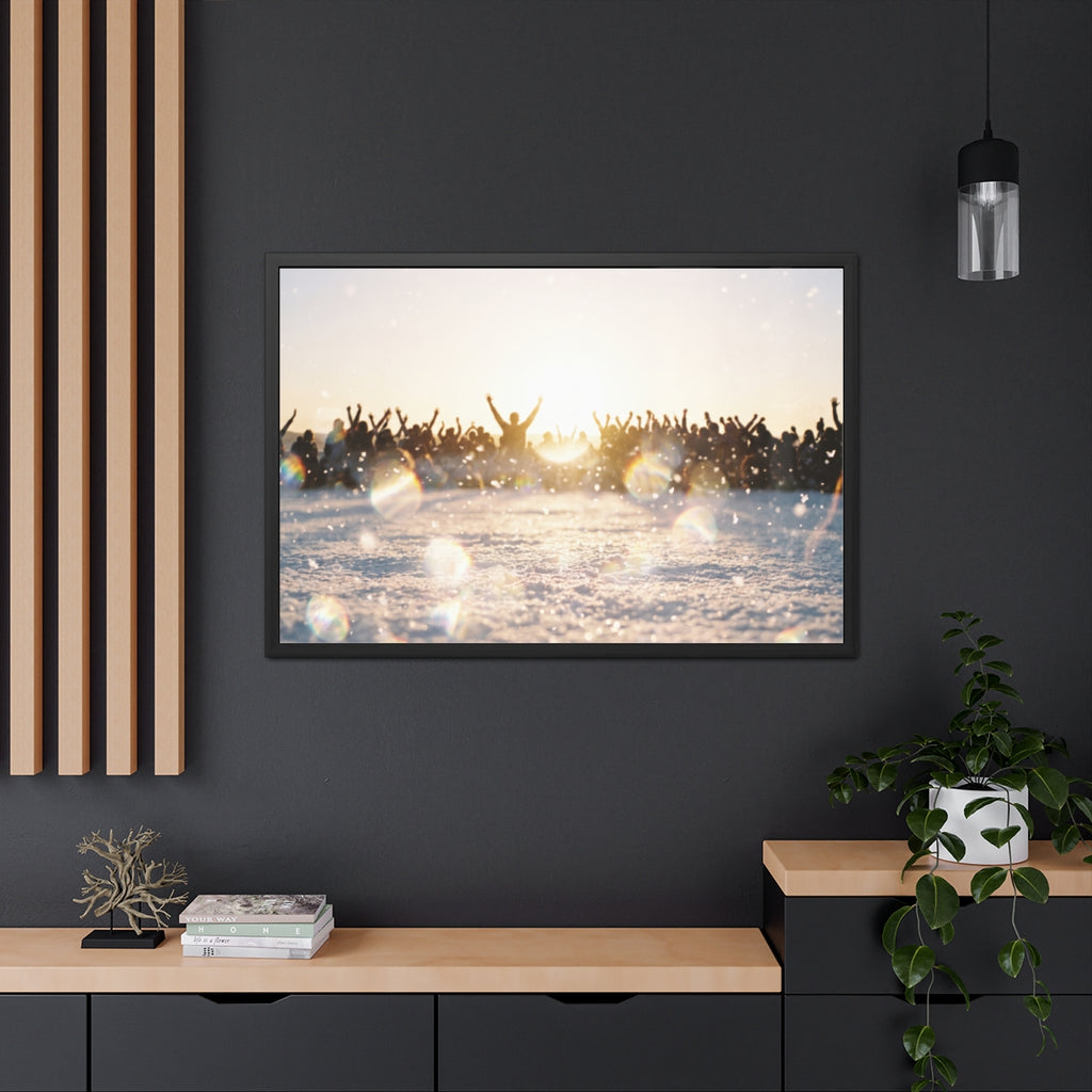 Framed Landscape Golden Hour Poster