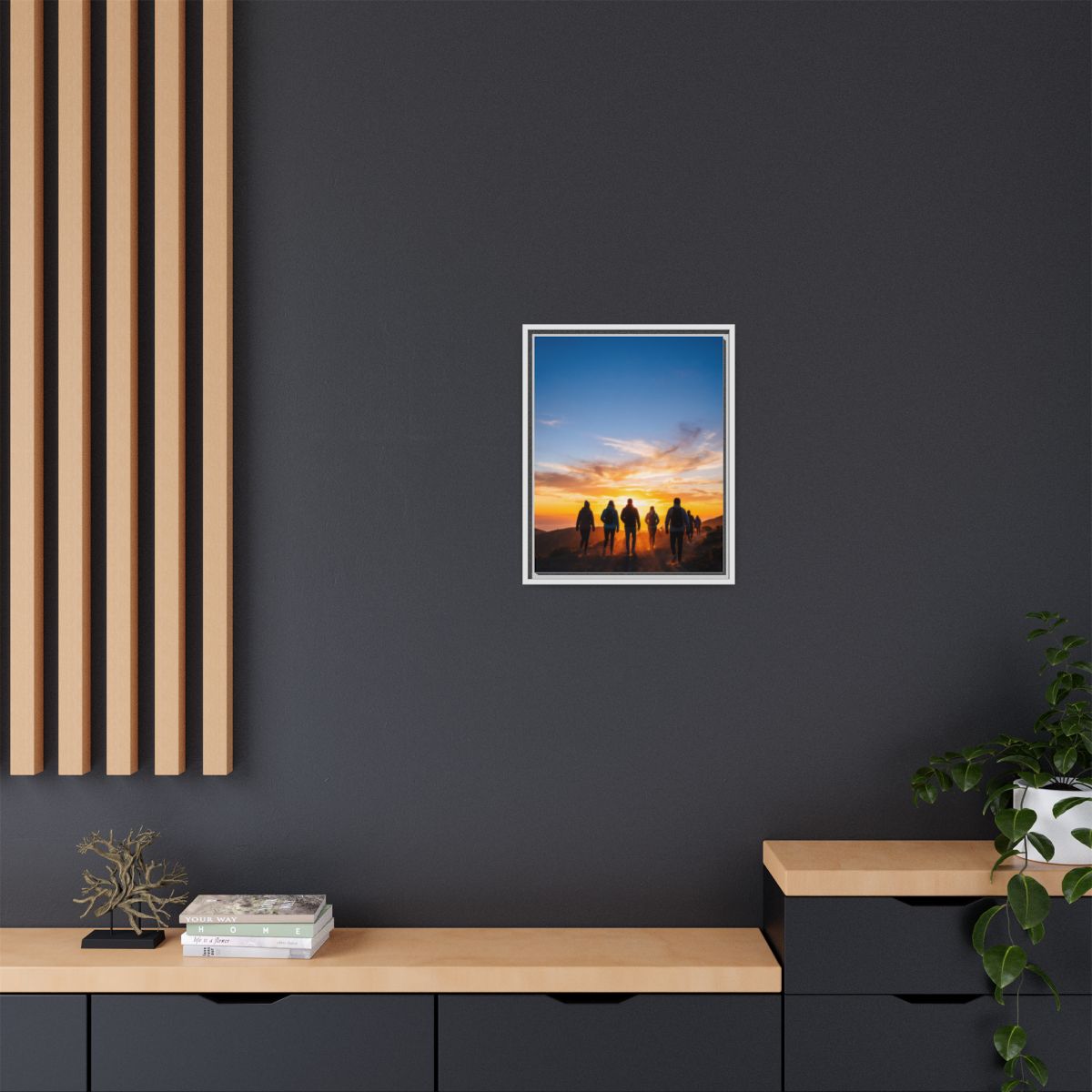 Matte Canvas, Framed - Epic Dawn Trek